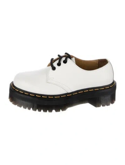 Pre-owned Dr. Martens Leather Sneakers In White