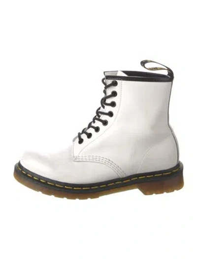 Pre-owned Dr. Martens Leather Sneakers In White