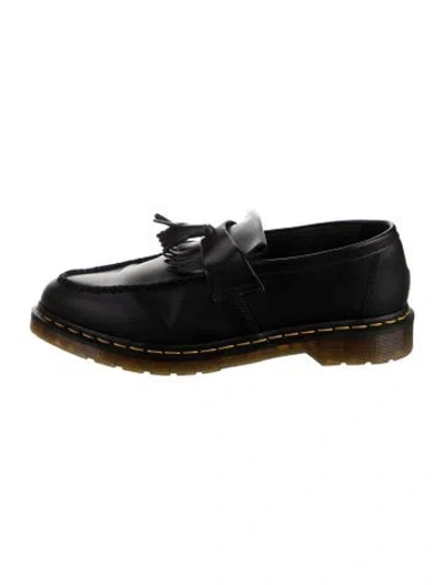 Pre-owned Dr. Martens Leather Tassel Accents Dress Loafers In Black