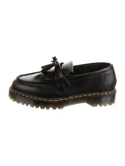 Pre-owned Dr. Martens Leather Tassel Accents Loafers In Black