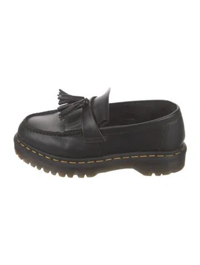 Pre-owned Dr. Martens Leather Tassel Accents Loafers In Black
