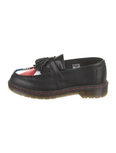 Pre-owned Dr. Martens Leather Tassel Accents Loafers In Black
