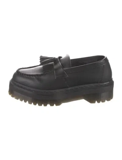 Pre-owned Dr. Martens Leather Tassel Accents Loafers In Black