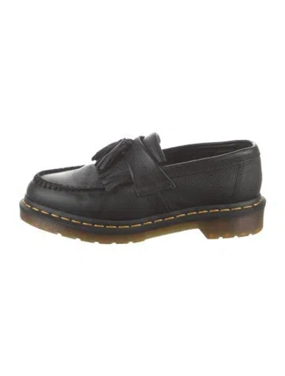 Pre-owned Dr. Martens Leather Tassel Accents Loafers In Black