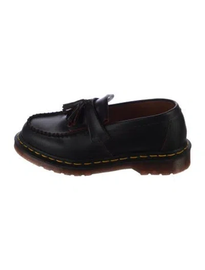 Pre-owned Dr. Martens Leather Tassel Accents Loafers In Black