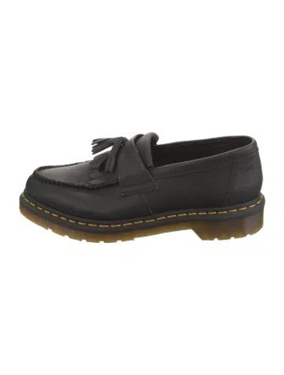 Pre-owned Dr. Martens Leather Tassel Accents Loafers In Black