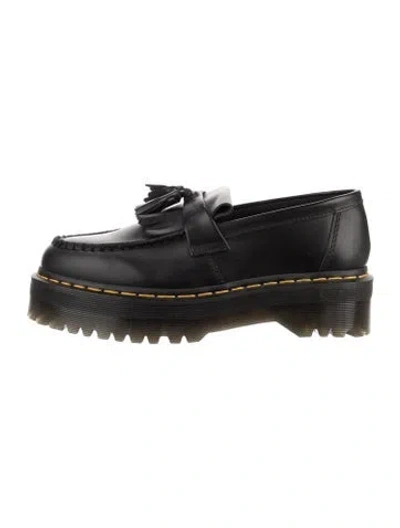 Pre-owned Dr. Martens Leather Tassel Accents Loafers In Black