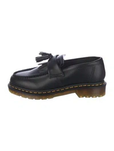 Pre-owned Dr. Martens Leather Tassel Accents Loafers In Black