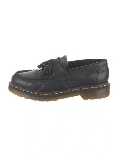 Pre-owned Dr. Martens Leather Tassel Accents Loafers In Black