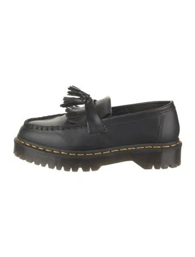 Pre-owned Dr. Martens Leather Tassel Accents Loafers In Black
