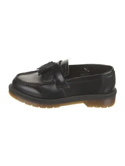 Pre-owned Dr. Martens Leather Tassel Accents Loafers In Black