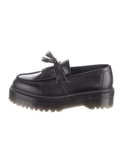 Pre-owned Dr. Martens Leather Tassel Accents Loafers In Black