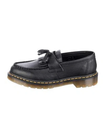 Pre-owned Dr. Martens Leather Tassel Accents Loafers In Black