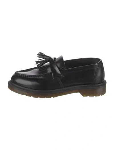 Pre-owned Dr. Martens Leather Tassel Accents Loafers In Black