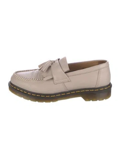 Pre-owned Dr. Martens Leather Tassel Accents Loafers In Neutral