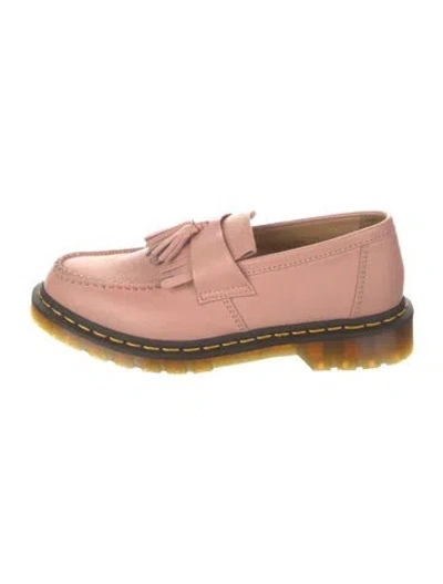 Pre-owned Dr. Martens Leather Tassel Accents Loafers In Pink