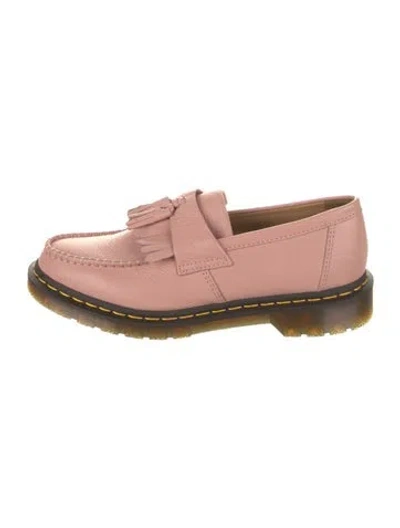 Pre-owned Dr. Martens Leather Tassel Accents Loafers In Pink