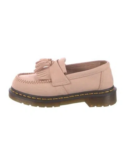 Pre-owned Dr. Martens Leather Tassel Accents Loafers In Pink