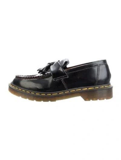 Pre-owned Dr. Martens Leather Tassel Accents Loafers In Silver