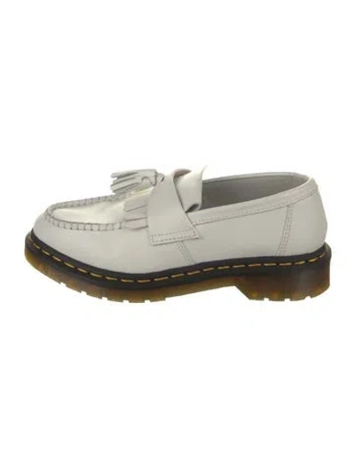 Pre-owned Dr. Martens Leather Tassel Accents Loafers In White