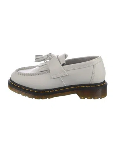 Pre-owned Dr. Martens Leather Tassel Accents Loafers In White