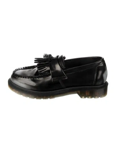 Pre-owned Dr. Martens Leather Tassel Accents Mary Jane Flats In Black