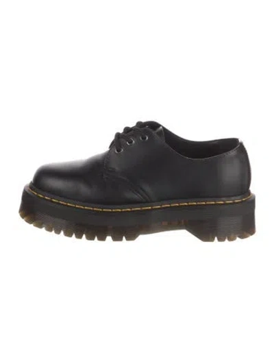 Pre-owned Dr. Martens Leather Whipstitch Trim Oxfords In Black