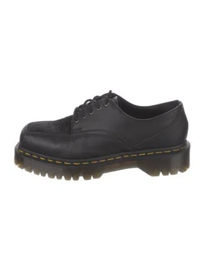 Pre-owned Dr. Martens Leather Whipstitch Trim Oxfords In Black