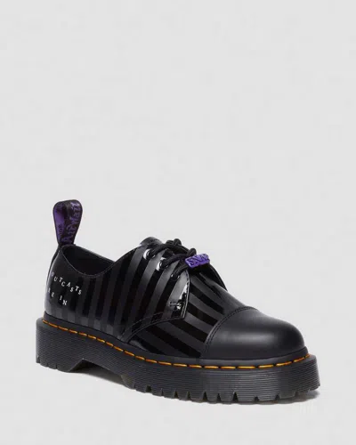Dr. Martens 1461 Bex Wednesday Platform Shoes In Black