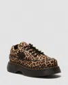 Dr. Martens' Leather Buzz 5-eye Leopard Shoes In Tan