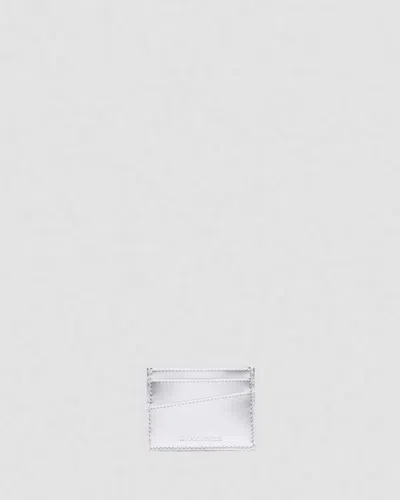 Dr. Martens Leder Silver Patent Lamper Kartenhalter In White