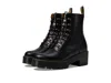 Dr. Martens Leona 7 Hook Boot In Black