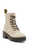 Dr. Martens' Leona Combat Boot In Vintage Taupe Sendal