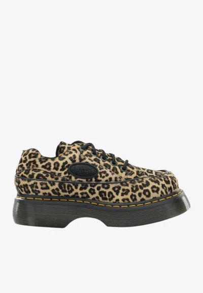Dr. Martens Leopard Print Lace-up Shoes In Animal Print