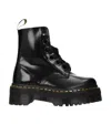 Dr. Martens' Logo And Ankle Boots In Black