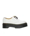 Dr. Martens White 1461 Smooth Platform Derbys In White