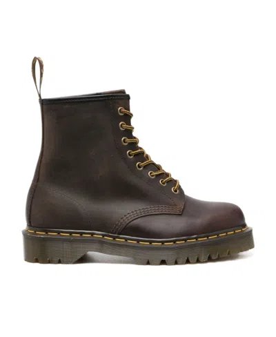 Dr. Martens' Logo Lace Up Boots In Black