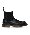 Dr. Martens' Vintage Round-toe Leather Boots In Black