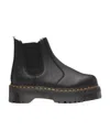 Dr. Martens' Dr. Martens 2976 Quad Leather Platform Chelsea Boots In Black
