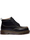 Dr. Martens Lowell Chukka Moc Toe Leather Ankle Boots In Black