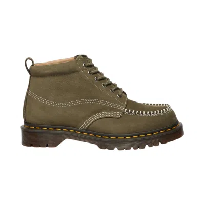 Pre-owned Dr. Martens Lowell Chukka Moc Toe Ankle Boot 'olive' | Green | Men's Size 14