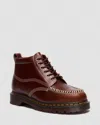 Dr. Martens Lowell Chukka Moc Toe Leather Ankle Boots In Burgundy