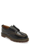 Dr. Martens Lowell Contrast-seam Derby Shoes Men In Black Analine