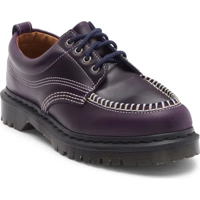 Dr. Martens Lowell Contrast-stitch Leather Brogues In Purple