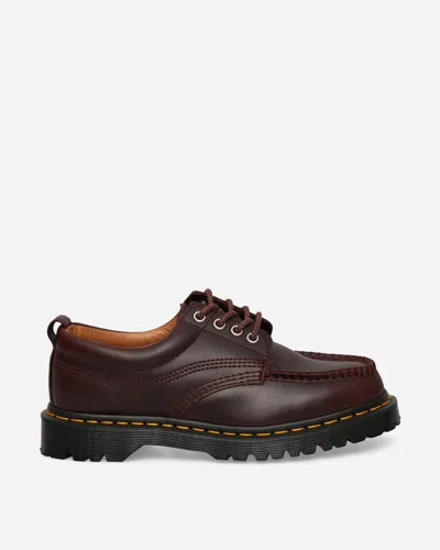 Dr. Martens Lowell Leather Moc Toe Shoes Spiced In Brown