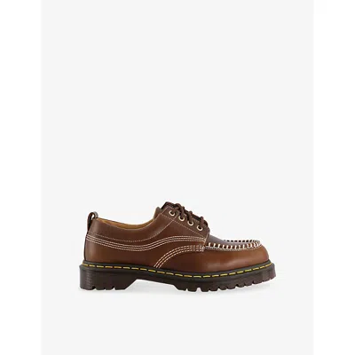 Dr. Martens Herren Lowell Leder Moc Toe Schuhe In Brown