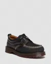 Dr. Martens Lowell Mixed Material Moc Toe Shoes In Black