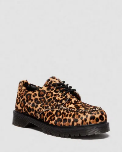 Dr. Martens Lowell Moc Toe Shoes Leopard In Animal Print