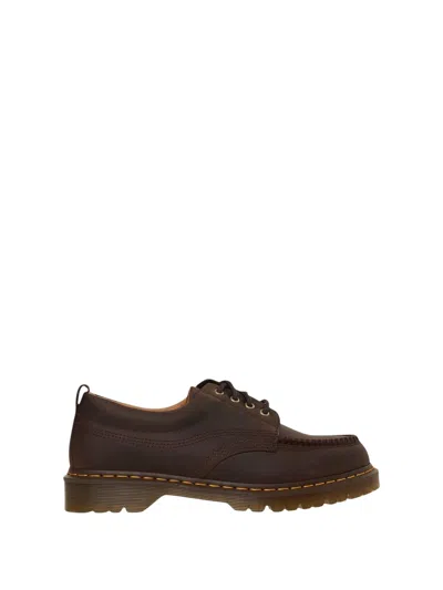 Dr. Martens Lowell 4 Eye Leather Sneakers In Brown