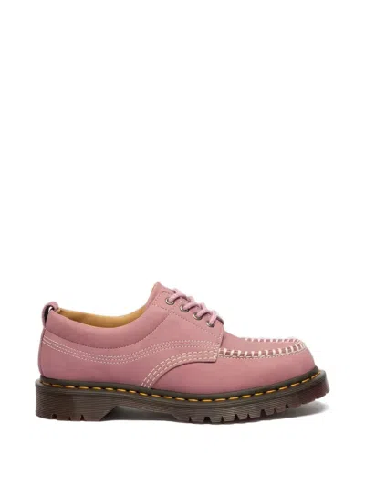 Dr. Martens Lowell Stitching Lace-up Boat Shoes In Pink